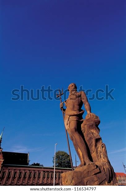 Statue Poseidonneptune God Sea Copenhagen Denmark Stock Photo Edit Now