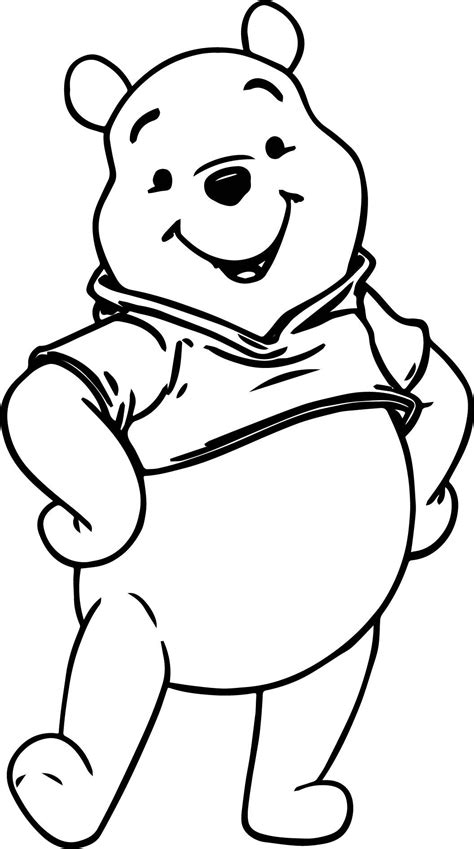 Cool Winnie The Pooh Pose Coloring Pages With Images Winnie The