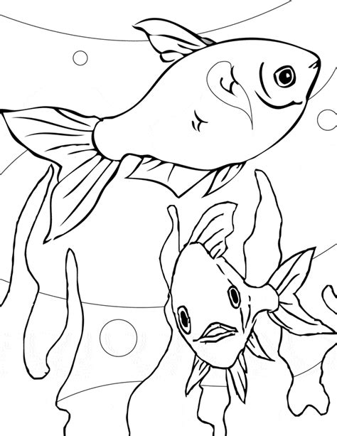 Ryby Kolorowanki Dla Dzieci Do Druku Malowanki Ze Zwierzętami Ryby