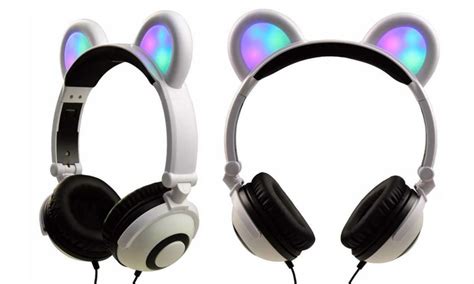Up To 87 Off On Jamsonic Light Up Cat Headphones Groupon Goods