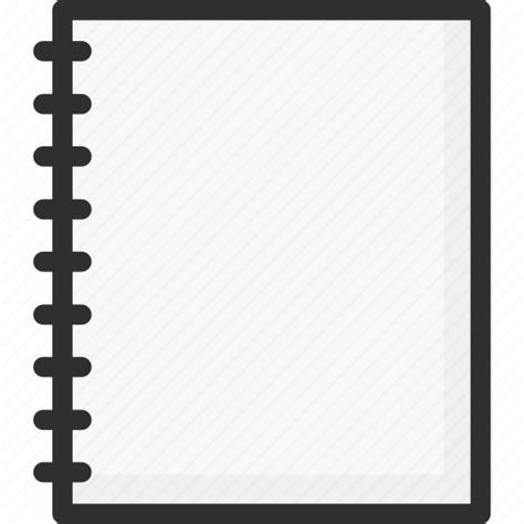 Blanc, book, exercise, notebook, notepad, pad, sketchbook icon