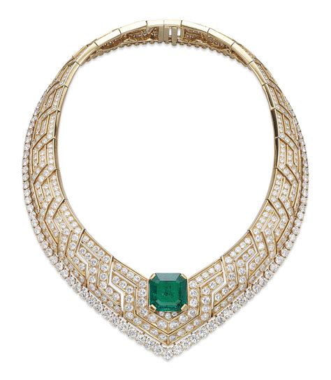 An Emerald And Diamond Necklace By Cartier Christies