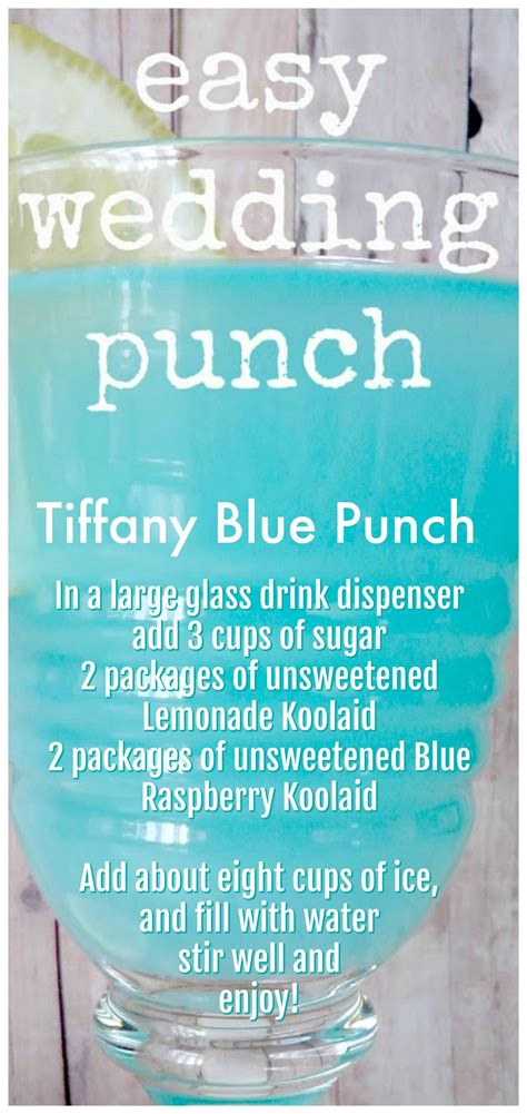 Tiffany Blue Punch Recipe Tiffany Themed Bridal Shower Tiffany Blue