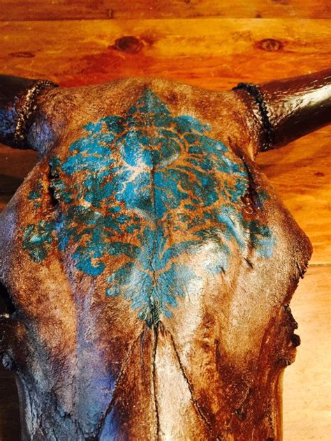 Please scroll to the bottom of this page for tips on. Hand painted cow skull by Boneheadcreations on Etsy ...