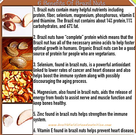 6 Benefits Of Brazil Nuts Healthful Diet And Nutrition