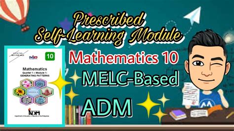 Prescribed Self Learning Module In Mathematics 10 Melc Based And Adm