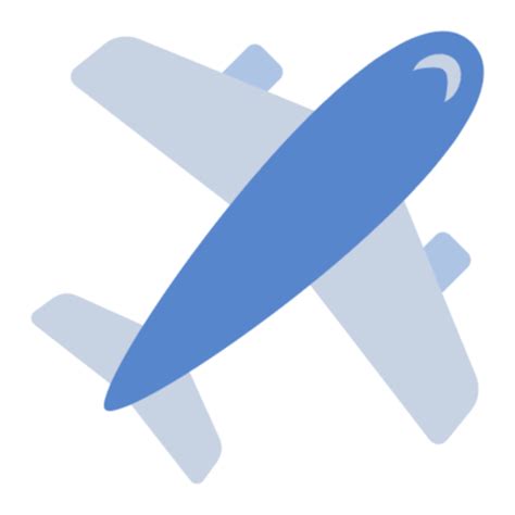 Blue Airplane Icon Png