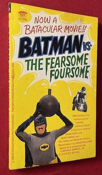 Batman Vs The Fearsome Foursome Movie Tie In By Vintage Paperbacks