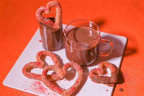 Heart Shaped Churros Spanish Style Hot Chocolate Kiyafries