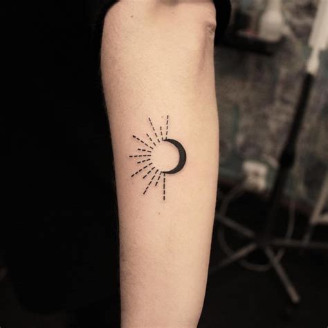 Simple Sun Moon Tattoos