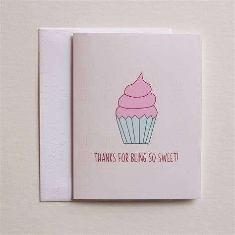 Thanks For Being So Sweet Thank You Cards Thank You Card Etsy