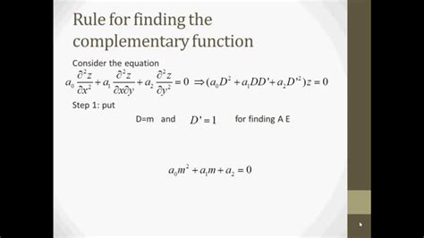 Lecture 1homogeneous Linear Partial Differential Equations With