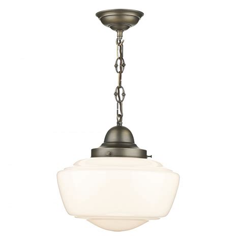 Shop pier 1's brilliant selection of pendant lighting and ceiling lights for your living room, kitchen and dining room. Nostalgic Schoolhouse Ceiling Pendant Light with Opal ...