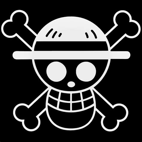 Straw Hat Logo Black And White One Piece Straw Hat Logo Posted By