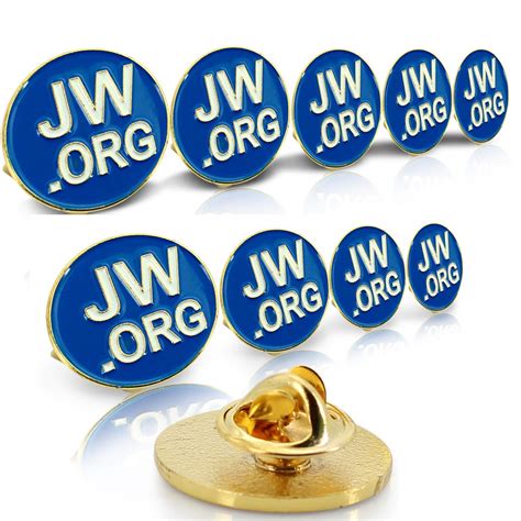 Jehovah Witness Square Blue Label Pin Neck Tie