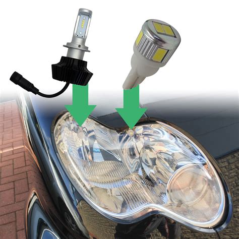 Led Headlight And Sidelight Kit For Smart Car Fortwo 450 Ebay