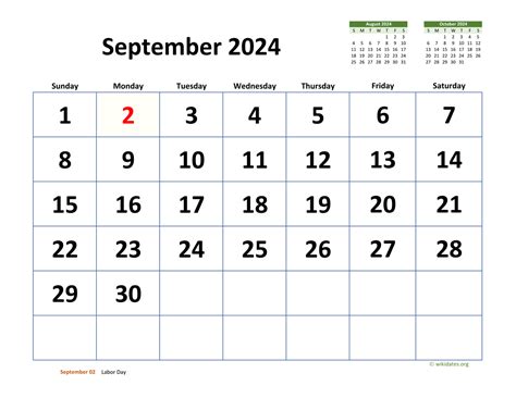Sept 2024 Calendar
