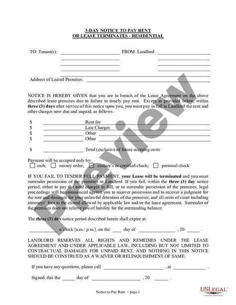 Ohio 3 Day Eviction Notice Form US Legal Forms
