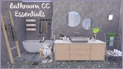 My Bathroom Cc Essentials With Links The Sims 4 Custom Content