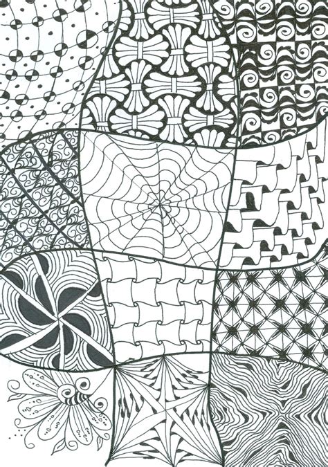 Zentangle Patterns Free Printable