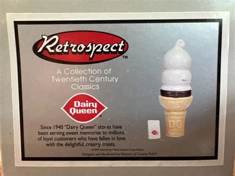 Dairy Queen Soft Serve Ice Cream Cone With Napkin Trinket Porcelain Hinged Box Picclick