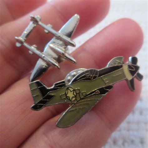 vintage military aircraft airplane aviation hat or lapel pin lot vintage military military
