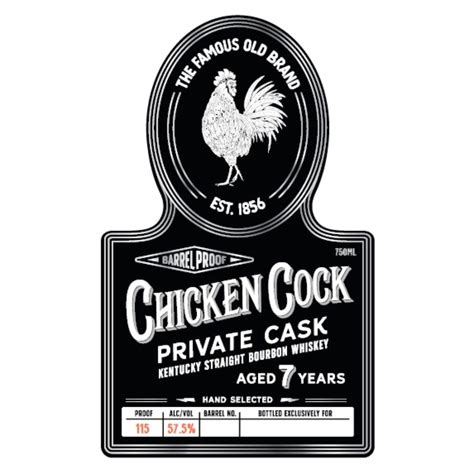 Buy Chicken Cock Year Private Cask Bourbon Online Notable Distinction