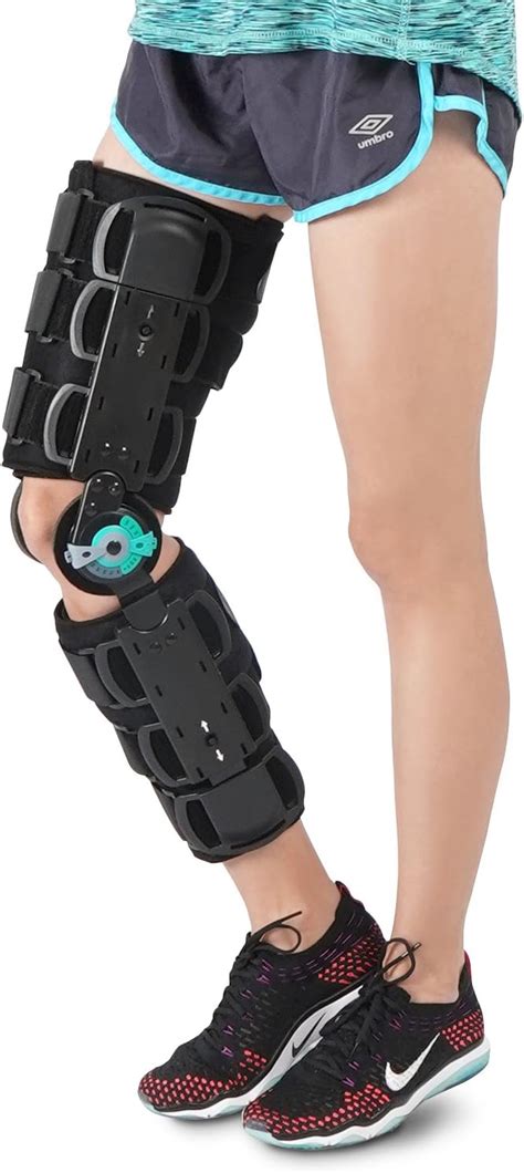 Soles Universal Hinged Knee Brace Telescoping Rom Orthosis Knee Brace