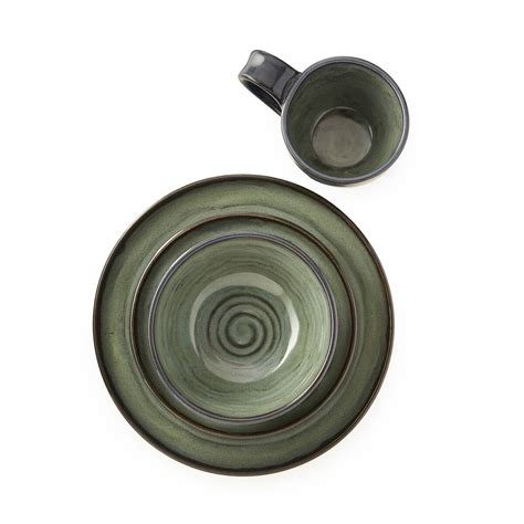 Swirl Dishware Collection Dish Set Stoneware Dish Set Uncommongoods