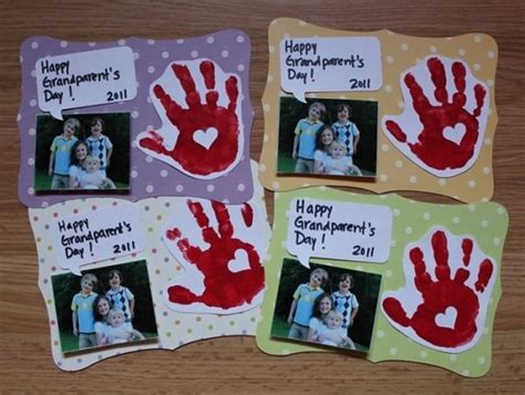 Grandparents Day Handprint Card By Renee A Grandparents Day Crafts