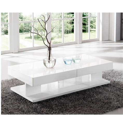 Ebay product id (epid) 1340693211. Verona Extendable High Gloss Coffee Table In White | White ...