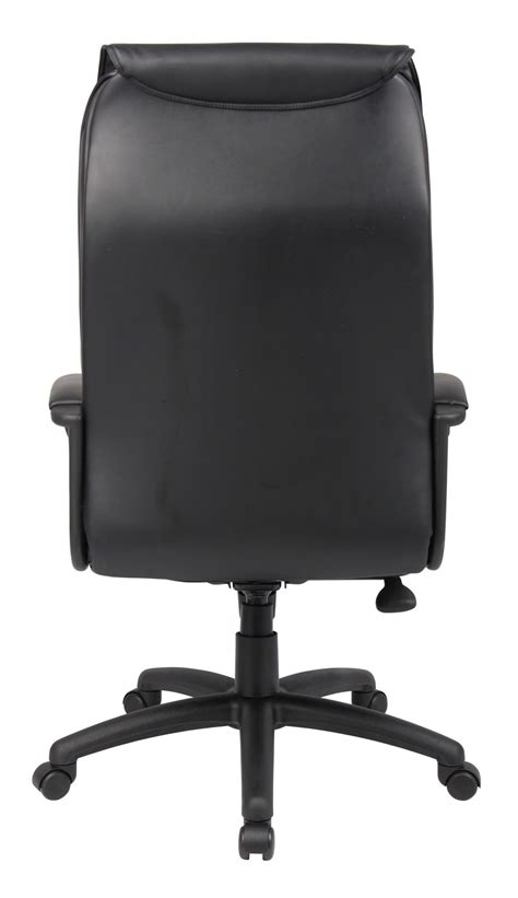 Black Leather Executive High Back Chair Leatherplus By Boss Office