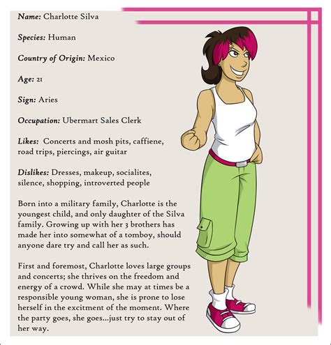 Character Bio Charlotte By Everyday Grind Comic On Deviantart