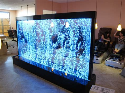 Bubble Water Wall Design Ideas Led Water Bubble Wall Aquarium