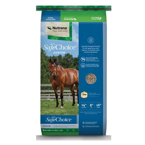 Nutrena Safechoice Senior Horse Feed 50 Lb