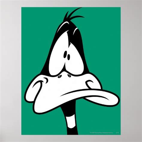 Confused Daffy Duck Face Poster Zazzle