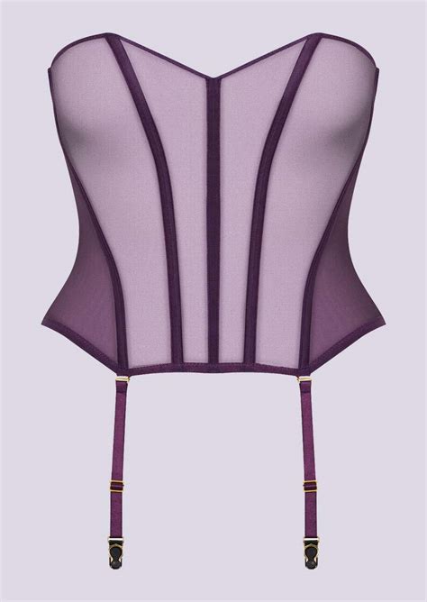 Maison Close L Amoureuse Corset Purple Lingerie Pleasurements