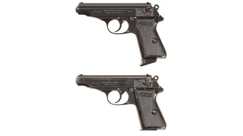 Two Walther Pp Semi Automatic Pistols