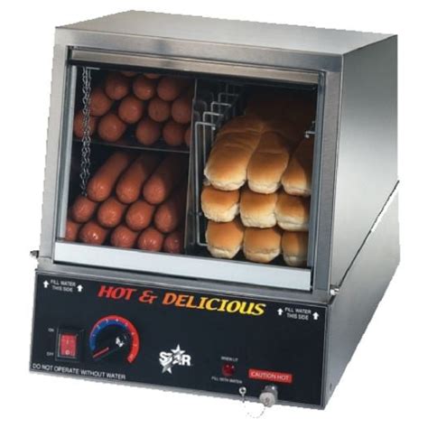 Star 35ssa Quick Ship Hot Dog Steamer With Juice Tray Side By Side