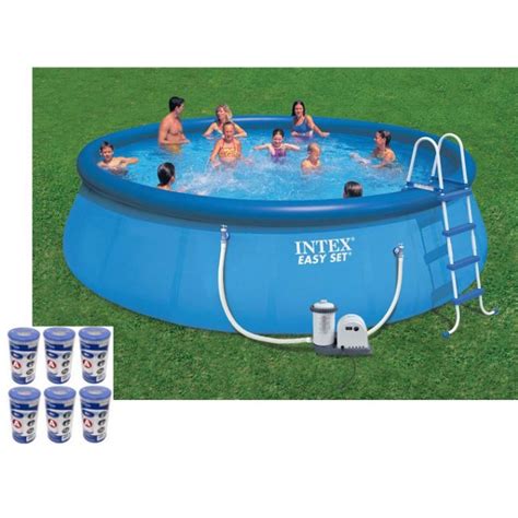 Intex 18 X 48 Easy Set Swimming Pool Kit W 1500 Gph Gfci Filter Pump