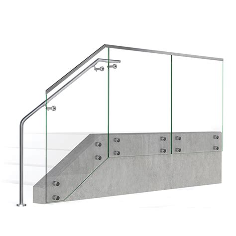 Glass architectural handrail by hollaender. VIEW Glass Railing System - VIVA RAILINGS LLC - CADdetails