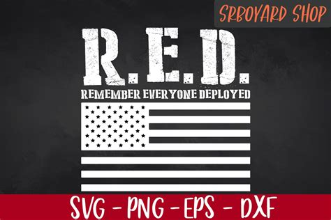 Remember Everyone Deployed Svg Red Friday Svg Military Cut Etsy