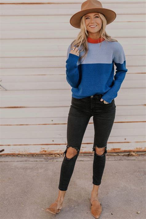 Bassett Colorblock Sweater My Style In 2019 Color