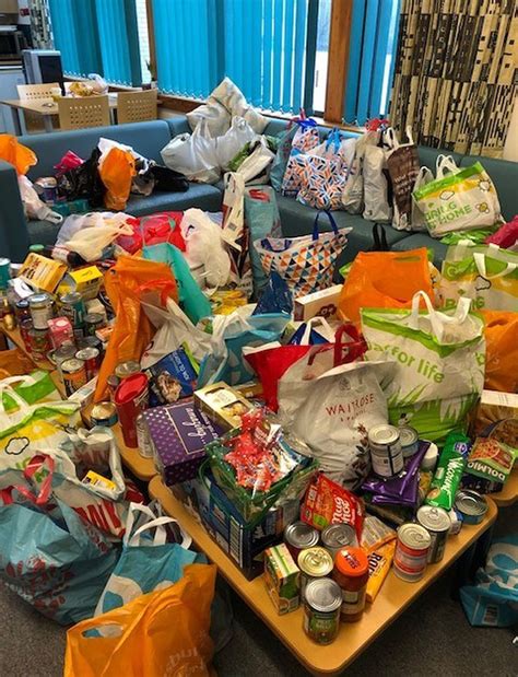 Pupils Give The Elderly Food Parcels With Mufti Day For Donations Shropshire Star