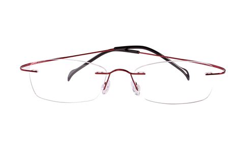 agstum pure titanium rimless frame prescription hingeless eyewear