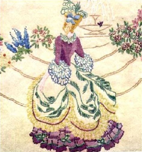 Crinoline Lady Suzette Embroidery Pattern Etsy