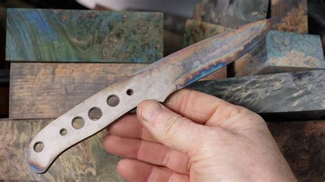 How To Make A Knife Handle Preparing Handle Scales Youtube