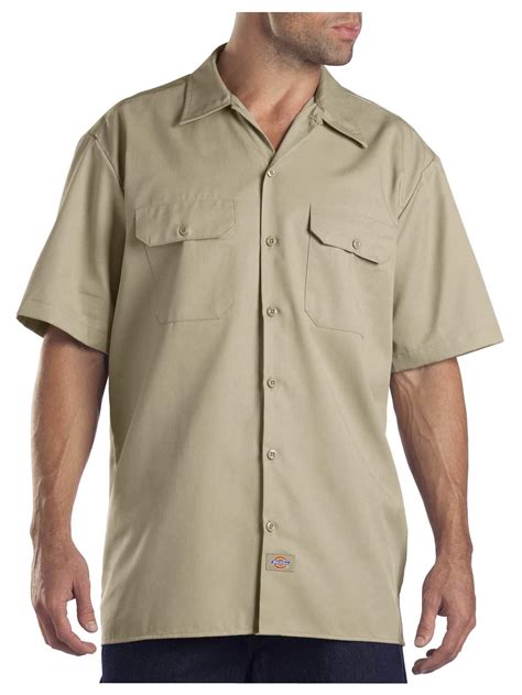 dickies original fit short sleeve button front work shirt 1574