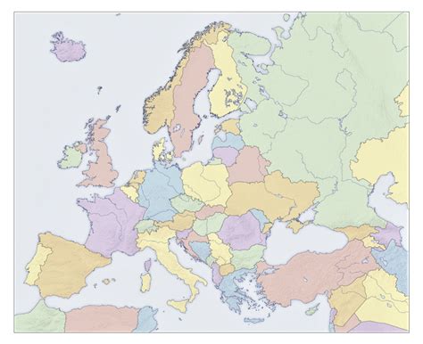 Mapa De Europa Mapamundi Para Imprimir【político Físico Mudo 2018】