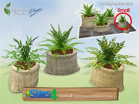 Simcredibles Gardening Foyer Plants Plant Small Sims 4 Plants